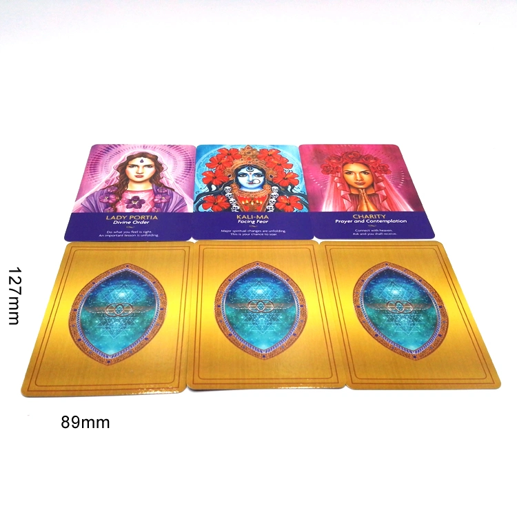 Custom High Quality Oracle Card Printing Tarot Cards Decks with Linen Finished