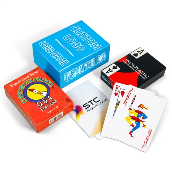 사용자 정의 광고 선물 타로 게임 카드 어린이 교육 카드 포커 카드 PVC 카지노 자전거 종이 플라스틱 카드 놀이
